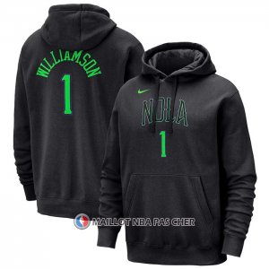 Veste a Capuche New Orleans Pelicans Zion Williamson Ville 2023-24 Noir