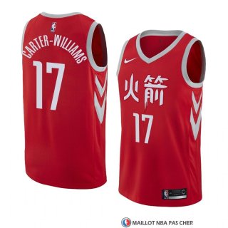 Maillot Houston Rockets Michael Carter Williams Ville 2017-18 Rouge