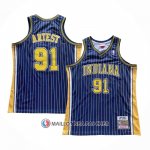 Maillot Indiana Pacers Ron Artest NO 91 Mitchell & Ness 2003-04 Bleu