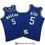Maillot Dallas Mavericks Jason Kidd Mitchell & Ness Hardwood Classics Bleu