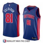 Maillot Detroit Pistons Jose Calderon No 81 Icon 2018 Bleu