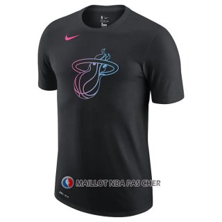Maillot Manche Courte Miami Heat Noir7