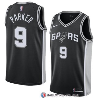 Maillot San Antonio Spurs Tony Parker 9 Icon 2017-18 Noir