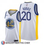 Maillot Golden State Warriors Alec Burks Association 2019-20 Blanc