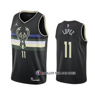 Maillot Milwaukee Bucks Brook Lopez Statement 2020-21 Noir