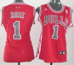 Maillot Femme de Rose Chicago Bulls #1 Rouge