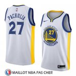 Maillot Golden State Warriors Zaza Pachulia No 27 Association 2018 Blanc