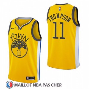Maillot Golden State Warriors Klay Thompson Earned 2018-19 Jaune