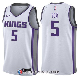 Maillot Sacramento Kings De'aaron Fox Association 5 2017-18 Blanc