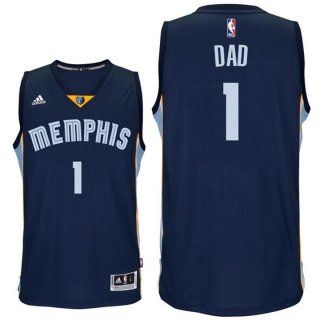 Maillot Fete des Peres Grizzlies Dad 1 Bleu