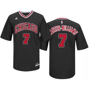 Maillot Manga Cort Michael Carter williams Bulls 7 Noir