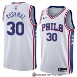 Maillot Philadelphia 76ers Furkan Korkmaz Association 2018 Blanc