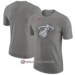 Maillot Manche Courte Miami Heat Ville 2023-24 Gris