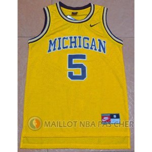 Maillot Rose Michigan University #5 Jaune