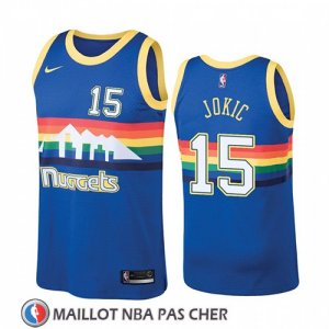 Maillot Denver Nuggets Nikola Jokic Hardwood Classics 2019-20 Bleu