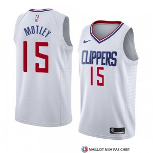 Maillot Los Angeles Clippers Johnathan Motley Association 2018 Blanc