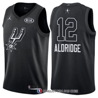 Maillot All Star 2018 San Antonio Spurs Lamarcus Aldridge 12 Noir