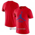 Maillot Manche Courte Philadelphia 76ers Essential Jumpman Rouge