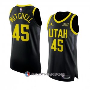 Maillot Utah Jazz Donovan Mitchell NO 45 Statement Authentique 2022-23 Noir