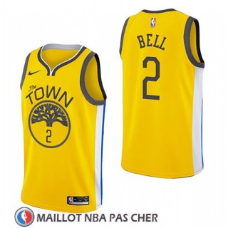Maillot Golden State Warriors Jordan Bell Earned 2018-19 Jaune