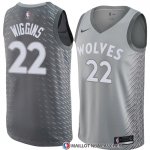 Maillot Minnesota Timberwolves Andrew Wiggins Ville 2018 Gris