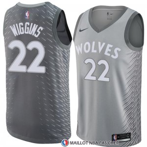 Maillot Minnesota Timberwolves Andrew Wiggins Ville 2018 Gris