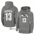 Veste a Capuche Brooklyn Nets James Harden Statement Gris