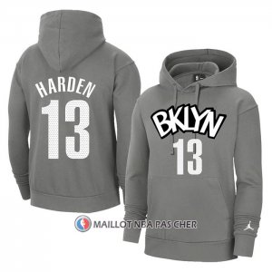 Veste a Capuche Brooklyn Nets James Harden Statement Gris