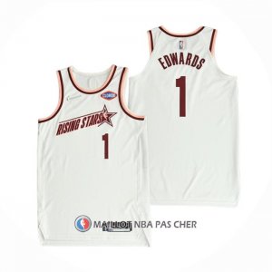 Maillot 2022 Rising Star Anthony Edwards NO 1 Isiah Blanc