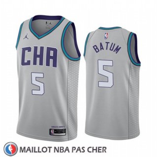 Maillot Charlotte Hornets Nicolas Batum Ville Edition Gris