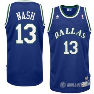 Maillot Dallas Mavericks retro Nash #13 Bleu