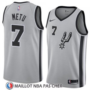 Maillot San Antonio Spurs Chimezie Metu No 7 Statement 2018 Gris