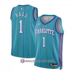 Maillot Enfant Charlotte Hornets LaMelo Ball NO 1 Classic 2023-24 Vert