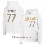 Veste a Capuche Dallas Mavericks Luka Doncic Blanc