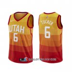 Maillot Utah Jazz Rayjon Tucker Ville Orange