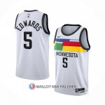 Maillot Minnesota Timberwolves Anthony Edwards NO 5 Ville 2022-23 Blanc