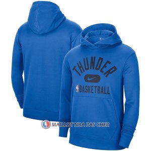 Veste a Capuche Oklahoma City Thunder Performance Practice 2021-22 Bleu