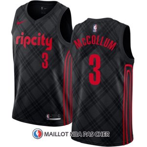 Maillot Portland Trail Blazers C.j. Mccollum Ciudad 3 Noir