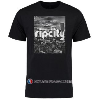 Maillot Manche Courte Portland Trail Blazers Ville Noir