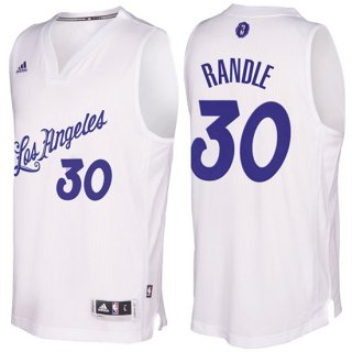 Maillot Navidad 2016 Julius Randle Lakers 30 Blanc