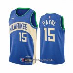 Maillot Milwaukee Bucks Cameron Payne NO 15 Ville 2023-24 Bleu
