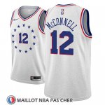 Maillot Philadelphia 76ers T.j. Mcconnell Earned 2018-19 Gris