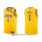 Maillot Los Angeles Lakers Trevor Ariza NO 1 75th Anniversary 2021-22 Jaune