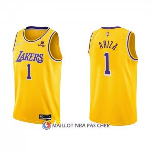 Maillot Los Angeles Lakers Trevor Ariza NO 1 75th Anniversary 2021-22 Jaune