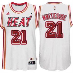 Maillot Retro Heat Whiteside 21 Blanc