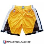 Short Golden State Warriors Earned 2018-19 Jaune