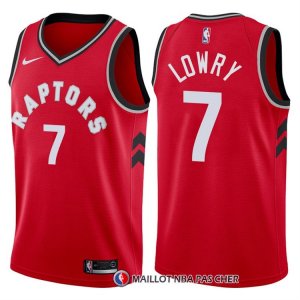 Maillot Authentique Toronto Raptors Lowry 2017-18 7 Rouge