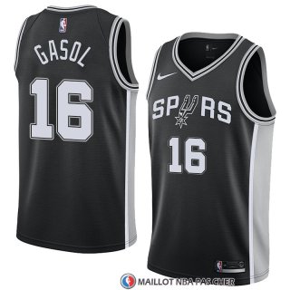 Maillot San Antonio Spurs Pau Gasol 16 Icon 2017-18 Noir