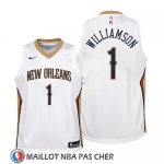 Maillot Enfant New Orleans Pelicans Zion Williamson Association 2019 Blanc