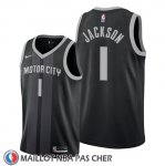 Maillot Detroit Pistons Reggie Jackson Ville Edition Noir